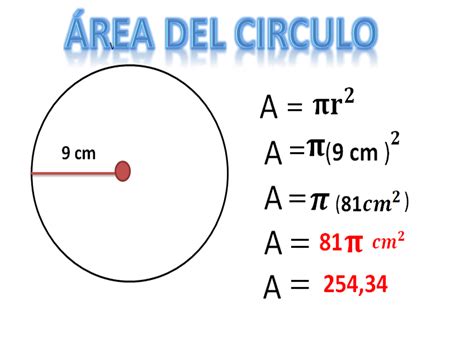 Como Calcular Area De Un Circulo Printable Templates Free