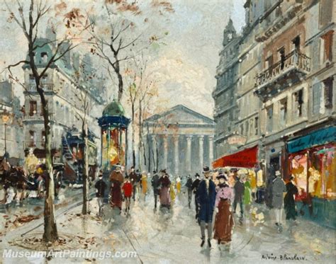 Paris Street Scene Paintings Pmp6