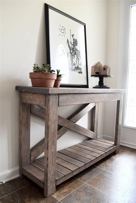 Handcrafted Wood Rustic Console Table Modern Farmhouse Etsy In 2020