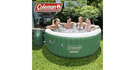 Coleman Saluspa Four Six Person Inflatable Portable Massage Hot Tub