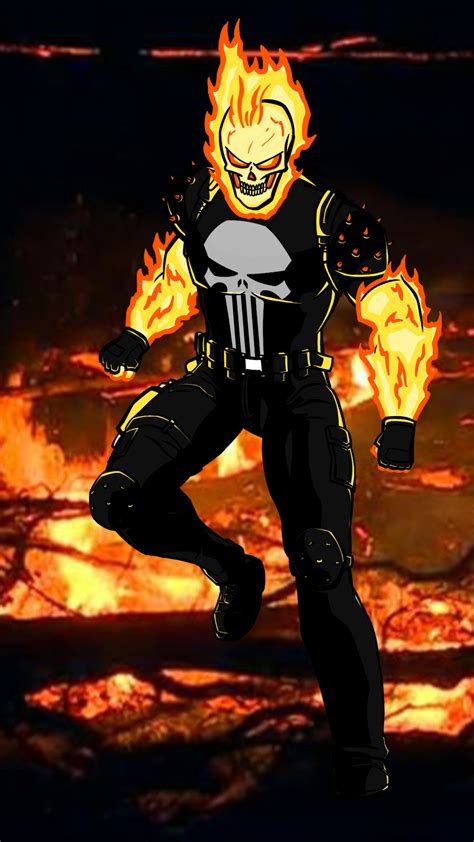 Ghost Rider Punisher By Mmuaz70 On Deviantart