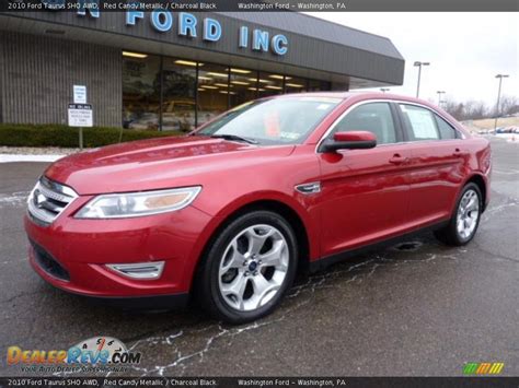 2010 Ford Taurus Sho Awd Red Candy Metallic Charcoal