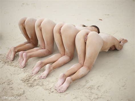 Ariel Marika Melena And Mira In Sexy Sand Sculptures By Hegre Art