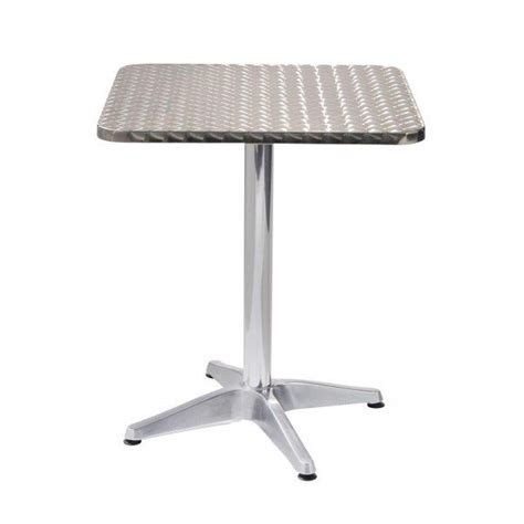 Complete Stainless Steel Outdoor Tables With 1 Piece Molded Top