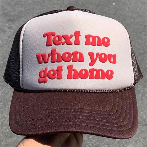 Puff Print Trucker Hat Womens Custom Trucker Hat Etsy