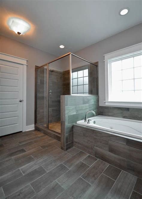 New floor tile is a relatively inexpensive way to add instant beauty and value to your home. Transitional Master Bathroom with Master bathroom, flush ...