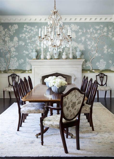 Gracie Dining Room Inspiration The Glam Pad Dining Room Wallpaper