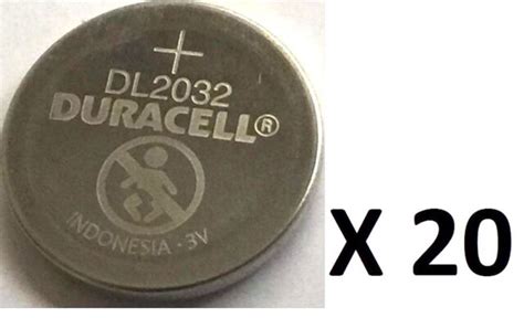 Duracell Dl2032 3 Volt 230mah 2032 Size Lithium Coin Battery For Sale