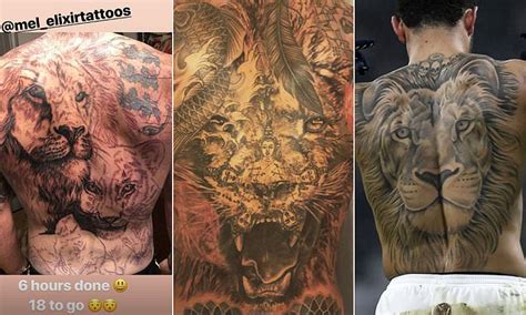 Memphis depay, zlatan ibrahimovic and now ben stokes! Ben Stokes undergoes SIX-HOUR tattoo of three lions on the ...