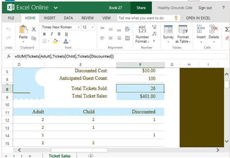 The ticket sales tracker ms excel template enables you to set different costs for different types of tickets including adult, child and daily sales tracking excel format download template. Ticket Sales Tracker Template For Excel
