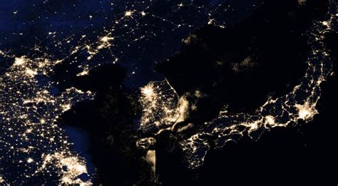 North and south korea seen at night from orbit. The Long Shadow of the Korean War | Defense Media Network