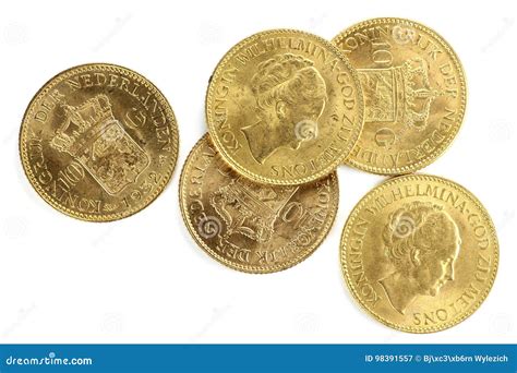Dutch Gold Coins Stock Image Image Of Investment Plan 98391557