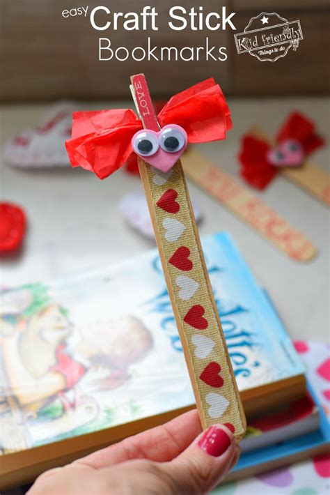 Love Bug Valentine Bookmark Craft For Kids Kid Friendly Things To Do