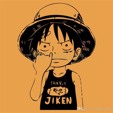 Luffy One Piece Decal Japanese Cartoon One Piece Wall