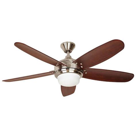 The 5 top brushed nickel ceiling fans. Home Decorators Collection Breezmore 56 in. LED Brushed ...