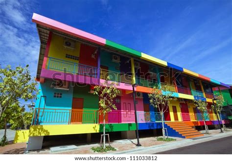 Multicolored Houses Pattaya Thailand Stock Photo 111033812 Shutterstock