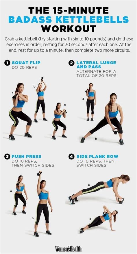 The Best 15 Minute Workouts For 2015 Kettlebell 15 Minute Workout