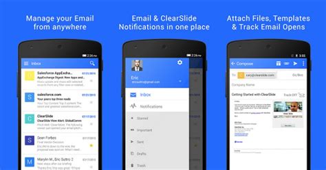One offers you 56k or isdn connection speeds, an email address and 20mb of free web space. Boost your sales and marketing efforts with ClearSlide Mail for Android - Android Community