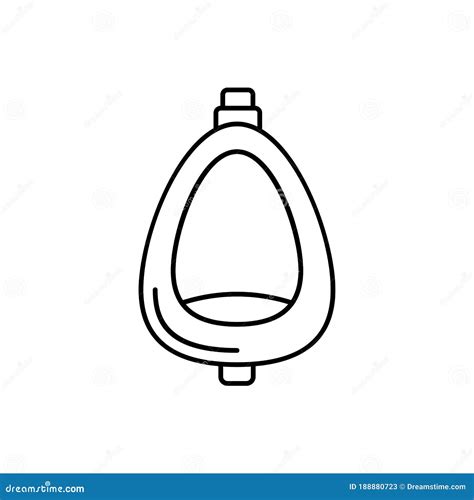 Urinal Toilet Icon Simple Line Outline Vector Bathroom Icons For Ui