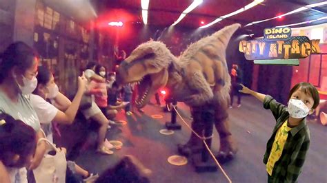 Seru Banget Rex Nonton Pertunjukan Dinosaurus Dino Island City Attack