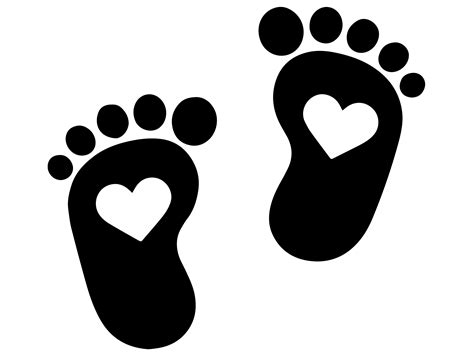 Baby Footprints Svg Baby Foot Svg Baby Footprints Clipart Baby Foot Images