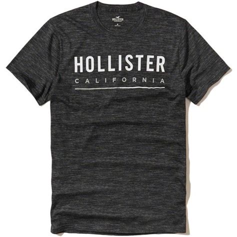 Hollister Logo Graphic Tee 12 Liked On Polyvore Featuring Mens