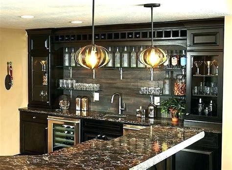 Of course, everyone will eventually get to enjoy the space when any kind of entertaining needs come to call. cool basement bars basement back bar ideas back wall of ...