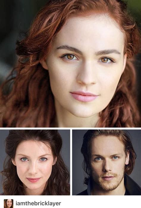 Sophie Skelton As Brianna Fraser A Casting Outlander Season Outlander Claire Sam Heughan