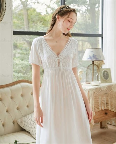Lace White Vintage Nightgown Chemise Edwardian Bridal Gown Etsy