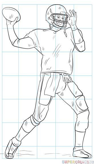 Easy Realistic Football Player Drawing