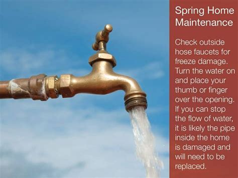 Check Outside Hose Faucets For Freeze Damage Water Faucet Plumbing