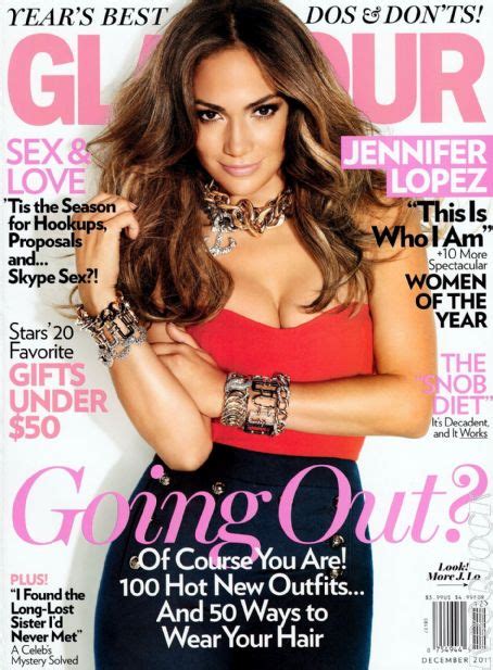 Jennifer Lopez Glamour Magazine December 2011 Cover Photo United States