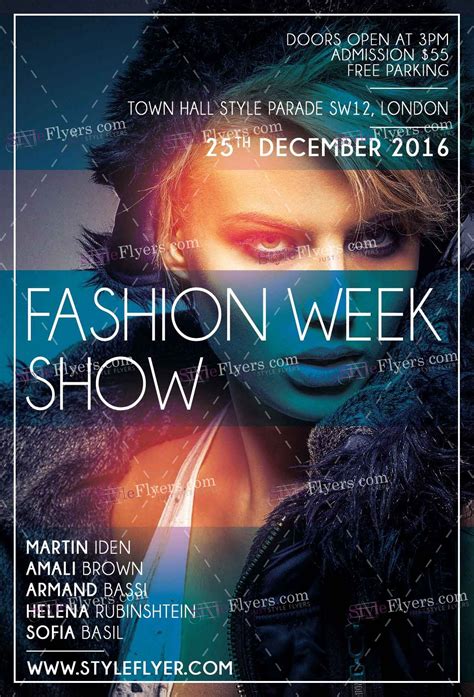 Fashion Week Show Psd Flyer Template 12671