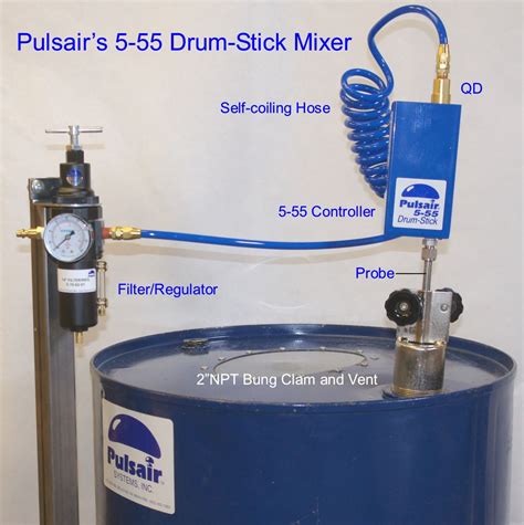 55 Gallon Drum Mixer Powerful Lightweight And Easy To Use