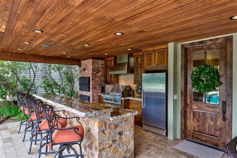 Outdoor Kitchen Entertainment Traditional Pool Dallas By Sunfish Pools
