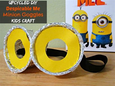 How to make minion goggles halloween accessory. DIY Despicable Me Minion Goggles Kids Craft - Raising Whasians