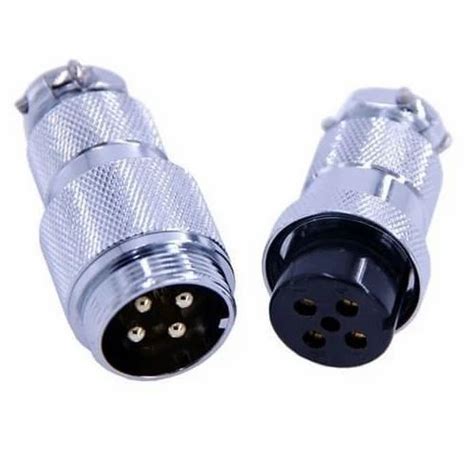 4 Pin Metal Circular Connector Male Female At Rs 60piece Female Connector In Pune Id