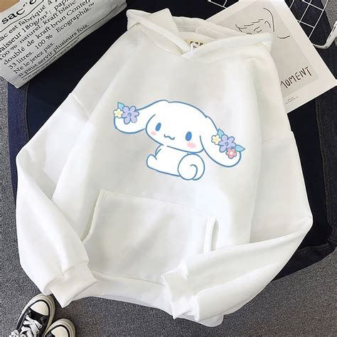 Cute Cinnamoroll Flower Unisex Hoodie Harajuku Hoodie Etsy