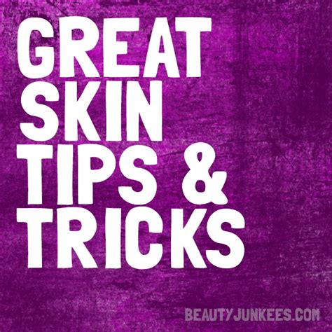 Great Skin Tips And Tricks Visually