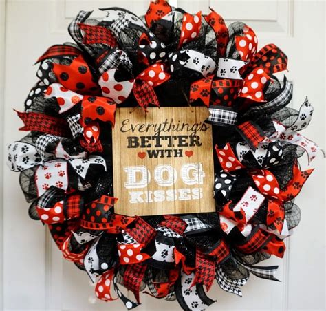 Dog Wreath Dog Lover's Wreath Pet Lover's Wreath | Etsy | Pet wreath, Dog wreath, Wreath crafts