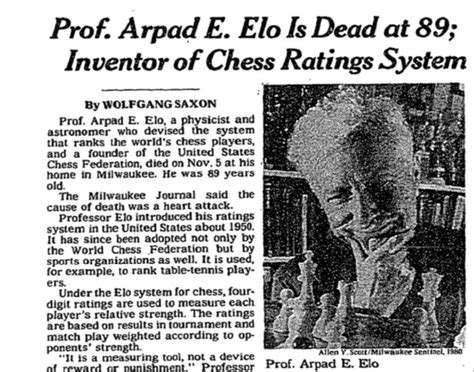 Who Was Chess Master Arpad Elo And What Is The Elo Rating System