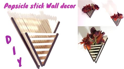 If a vertical wall is lit at an angle of about 45 degrees above the wall (for example, by the sun) then adding a small overhanging horizontal molding, called a fillet molding, will introduce a dark horizontal shadow below it. How to make Popsicle stick Wall decor | DIY | Crafts - YouTube