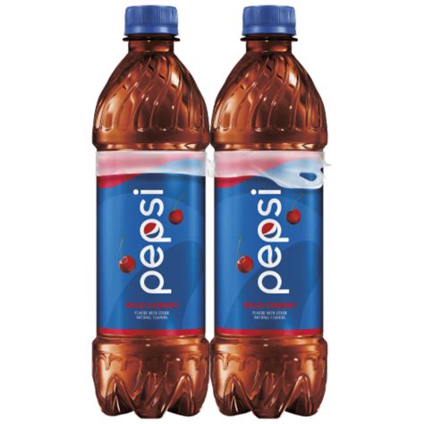 Pepsi Cola Wild Cherry Soda 8 Pack Bottles 8 Bottles 169 Fl Oz Kroger