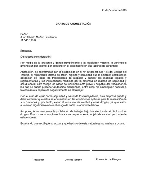 Carta De Desvinculacion Al Admon Del Sisben