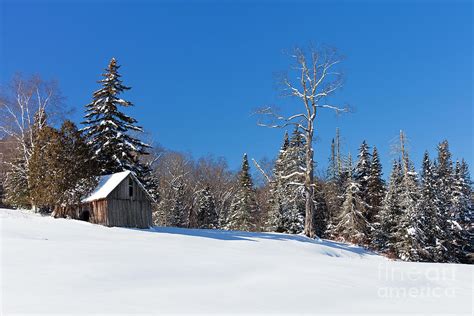 Winter Barn Landscape Photograph By Alan L Graham Fine Art America