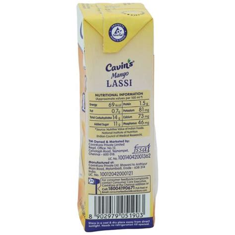 Buy Cavins Lassi Mango 180 Ml Online At Best Price Bigbasket