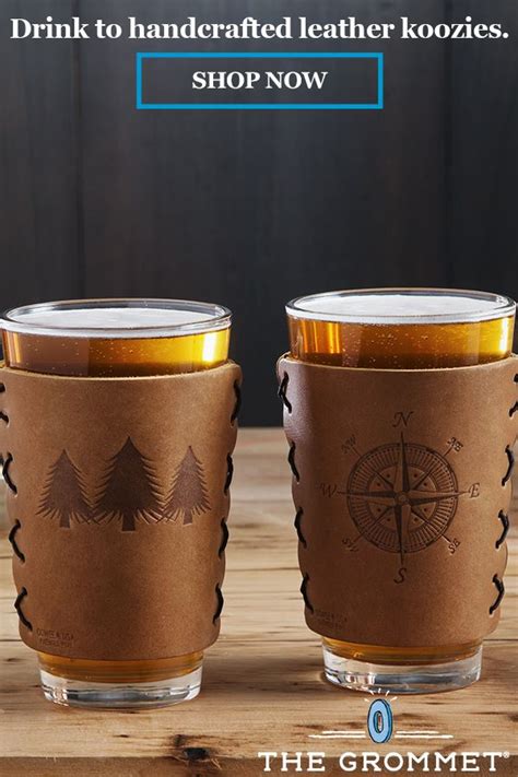 Oowee Leather Pint Glass Sleeve T Set In 2020 Leather Christmas Ts Custom Leather