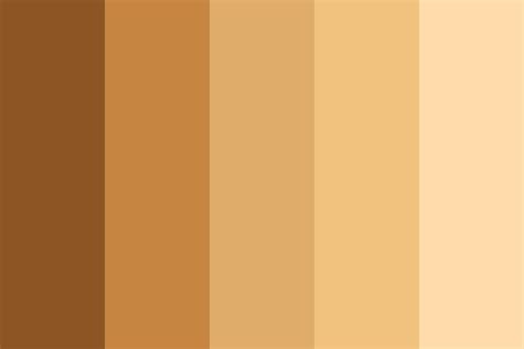Skin Tones Color Palette Palet Warna Skema Warna Coklat Warna