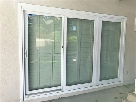 3 Panel Sliding Glass Doors Replacement In Palmdale California Energy