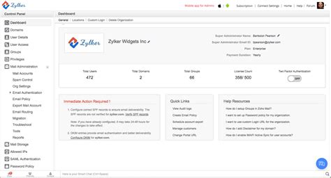 Zoho Mail Setup - Knowledgebase - Janhost